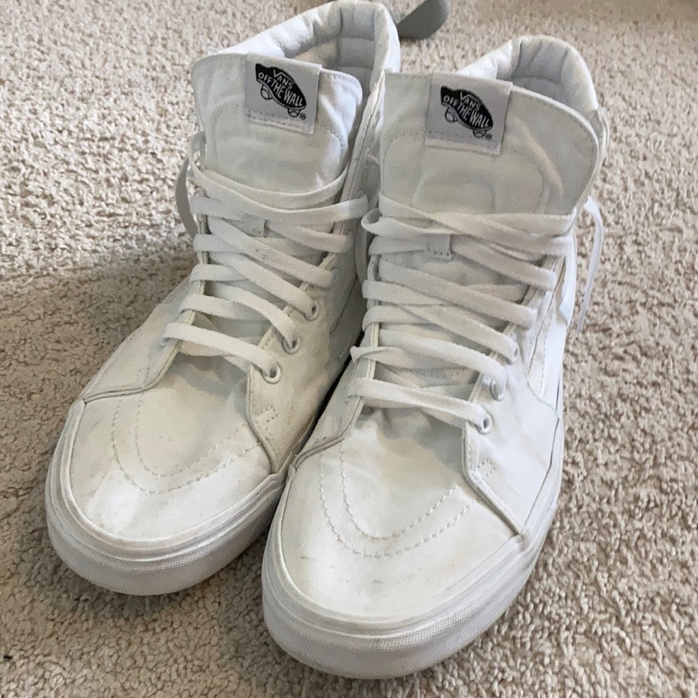 Vans sk8 hi shoes - white